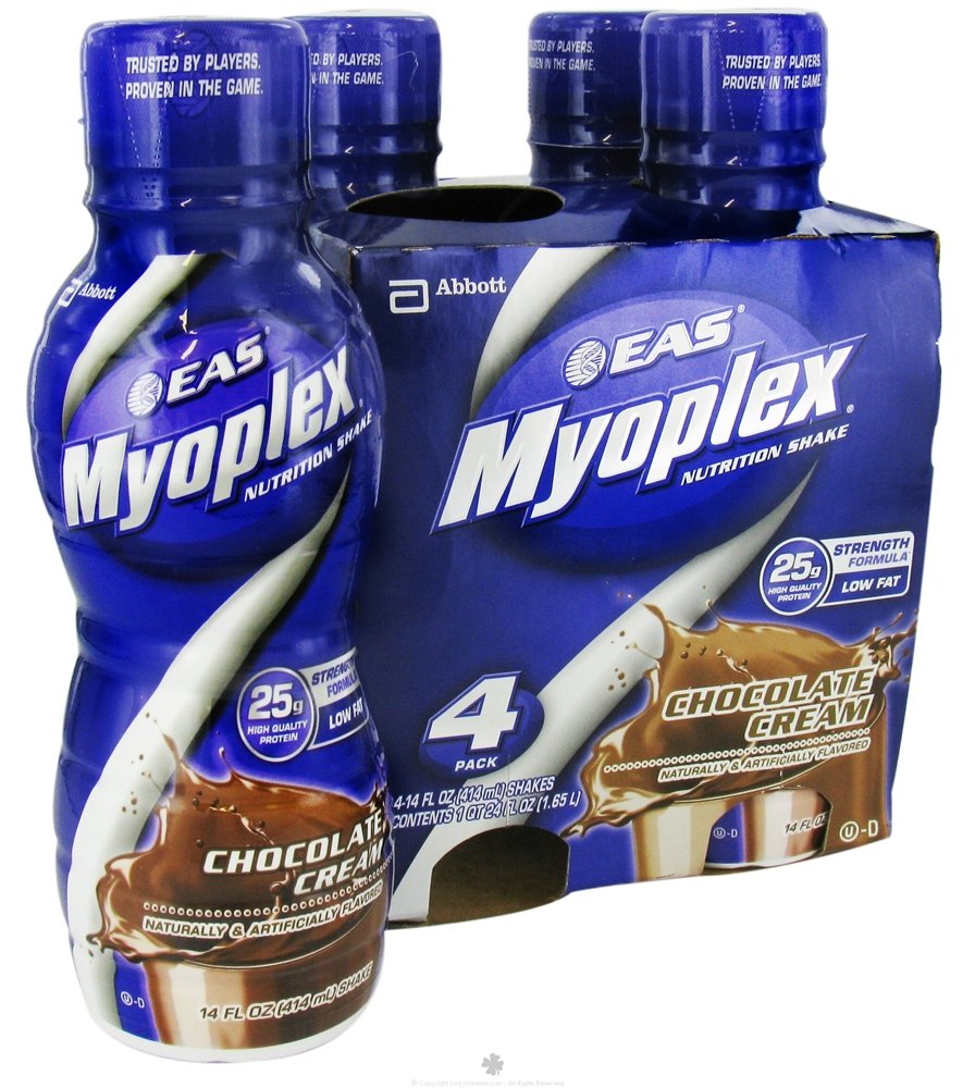 EAS Myoplex Strength Formula Shakes -- Chocolate Cream -- 14 oz., 4 Pk.