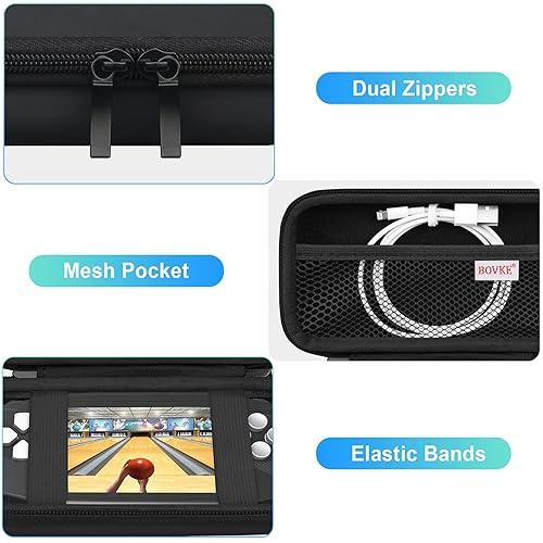 Miniatura 3 de BOVKE Beijue - Estuche de transporte compatible con juegos de mano de 16 bits Beijue para niños y adultos, soporte clásico retro para videojuegos