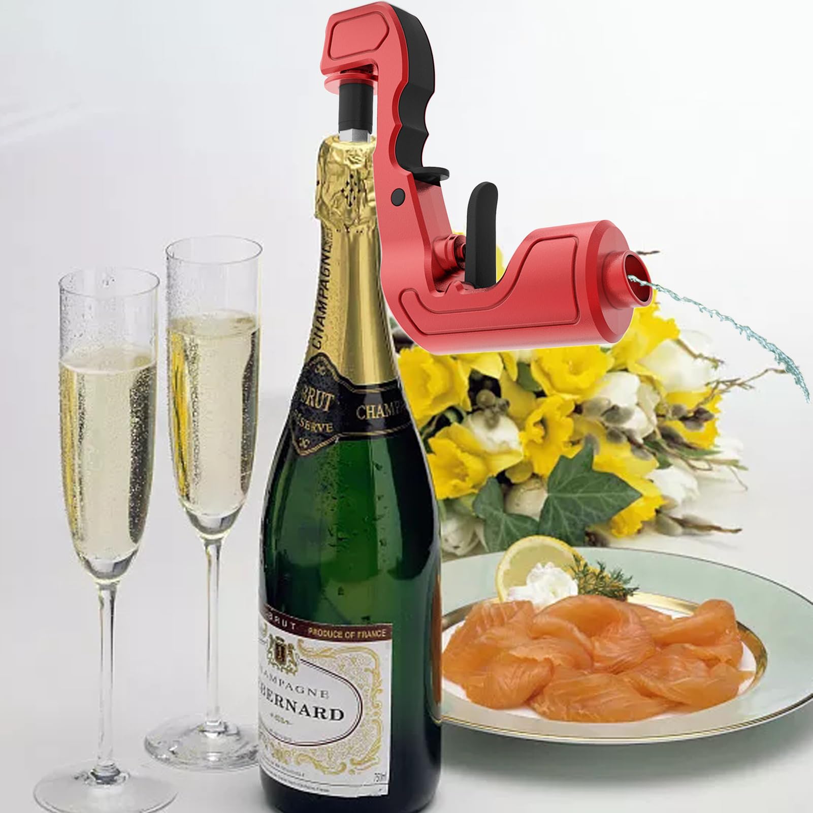 Bière Champagne Alcohol Shooter - pistolet à vin mousseux, Spray à boisson | Conception de réglable, longue distance de tir à distance de fête