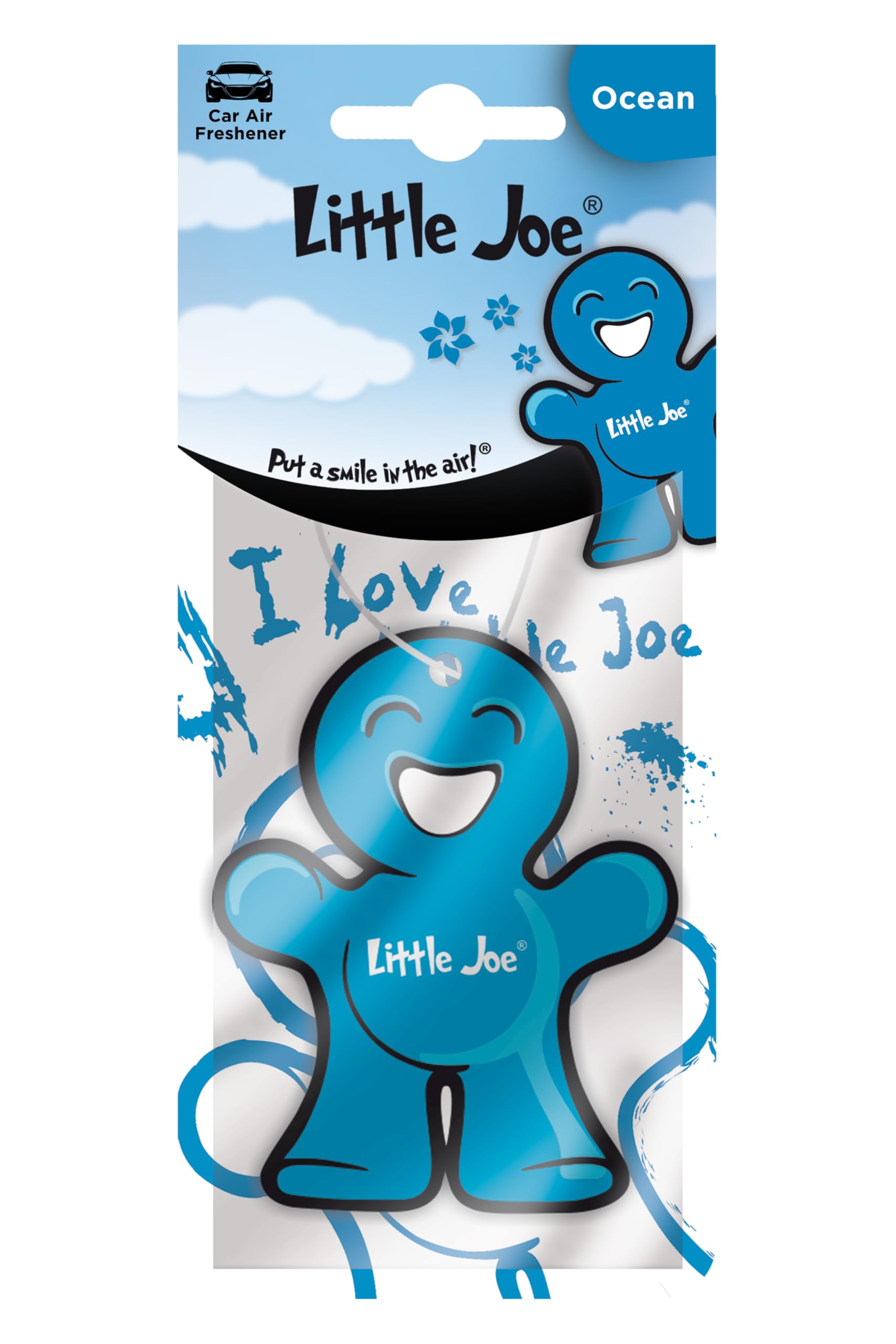 Little Joe 265010 Paper Air Freshener – Ocean Scented, Blue