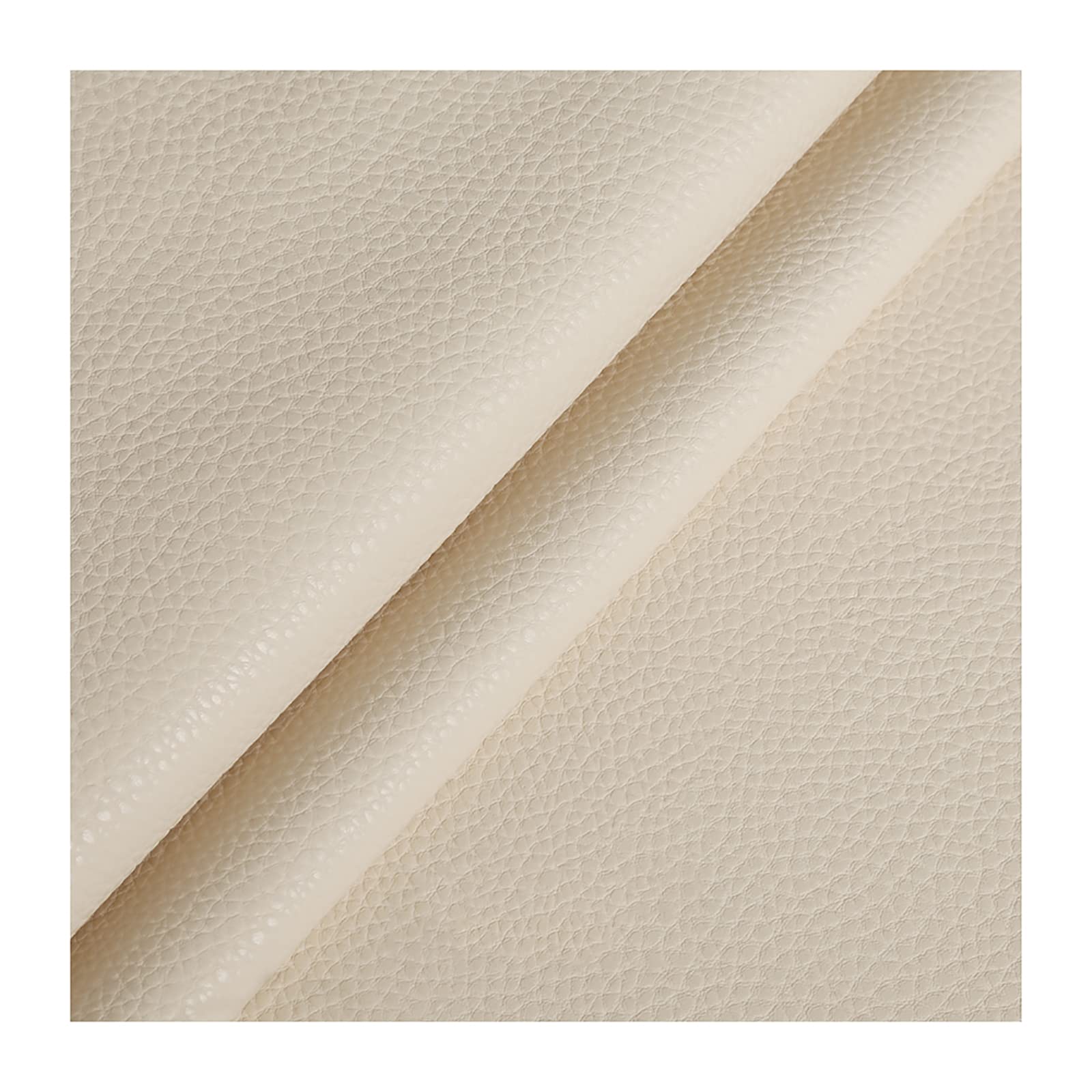 Similicuir Tissu en Similicuir Motif Litchi Matériau PU Synthétique Tissu D'ameublement en Vinyle pour L'artisanat, la Réparation du Cuir, la Rénovation de Meubles Largeur 138cm(Size:5 x 1.38m)