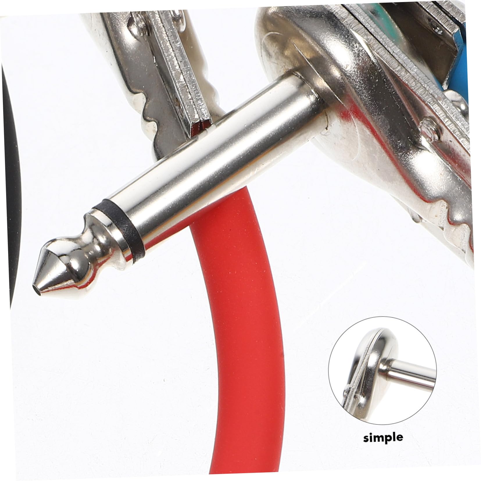Cable de Conexión para Guitarra Eléctrica 15cm, 6 Unidades | Conector de Efectos 6, 35 Mono Macho a Macho, para Espacios Reducidos, Diseño Plug-and-play y Transmisión Óptima