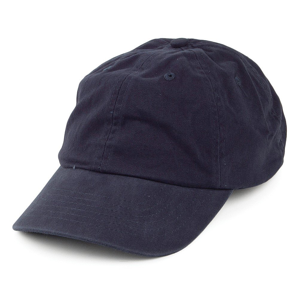 Village Hats Washed Cotton Baseball Cap - Navy One Size
