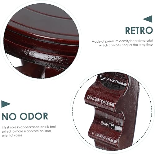 Miniatura 2 de Yardwe Base de madera resistente para pecera, soporte para bonsái, pedestal para decoración de fiestas y festivales en el hogar