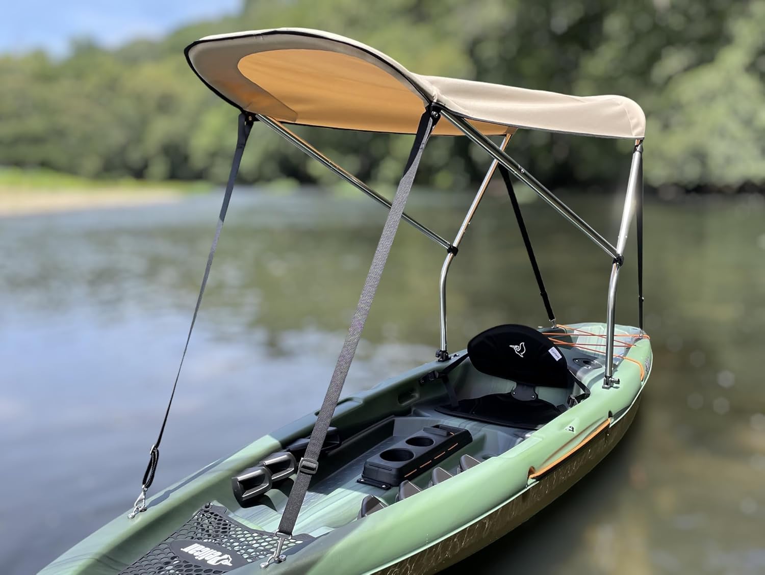 Sun Shade Canopy for Sit on Top Kayak - Perfect Bimini Top/Umbrella for Kayaking, Canopy Awning/Shade to Block UV and Heat Rays and Rain Protection by Cypress Rowe Outfitters