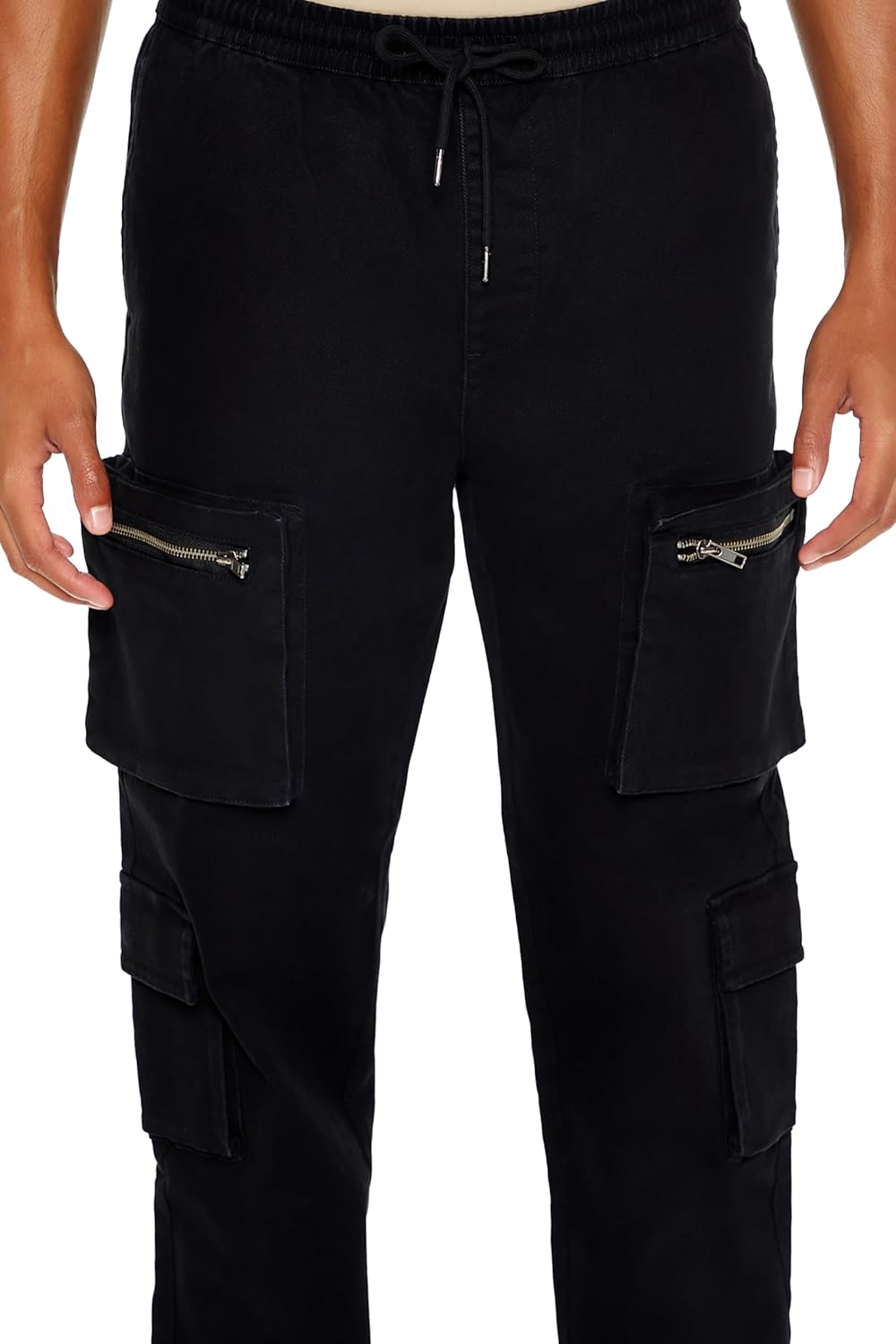 Forever 21 Mens Slim-fit Mid-Rise Cargo Joggers - Image 5