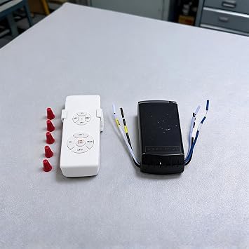 Wireless Ceiling Fan Light Remote Control Kit with Timer Switch 3-Speed Fan Controller for Indoor Homes Lighting White