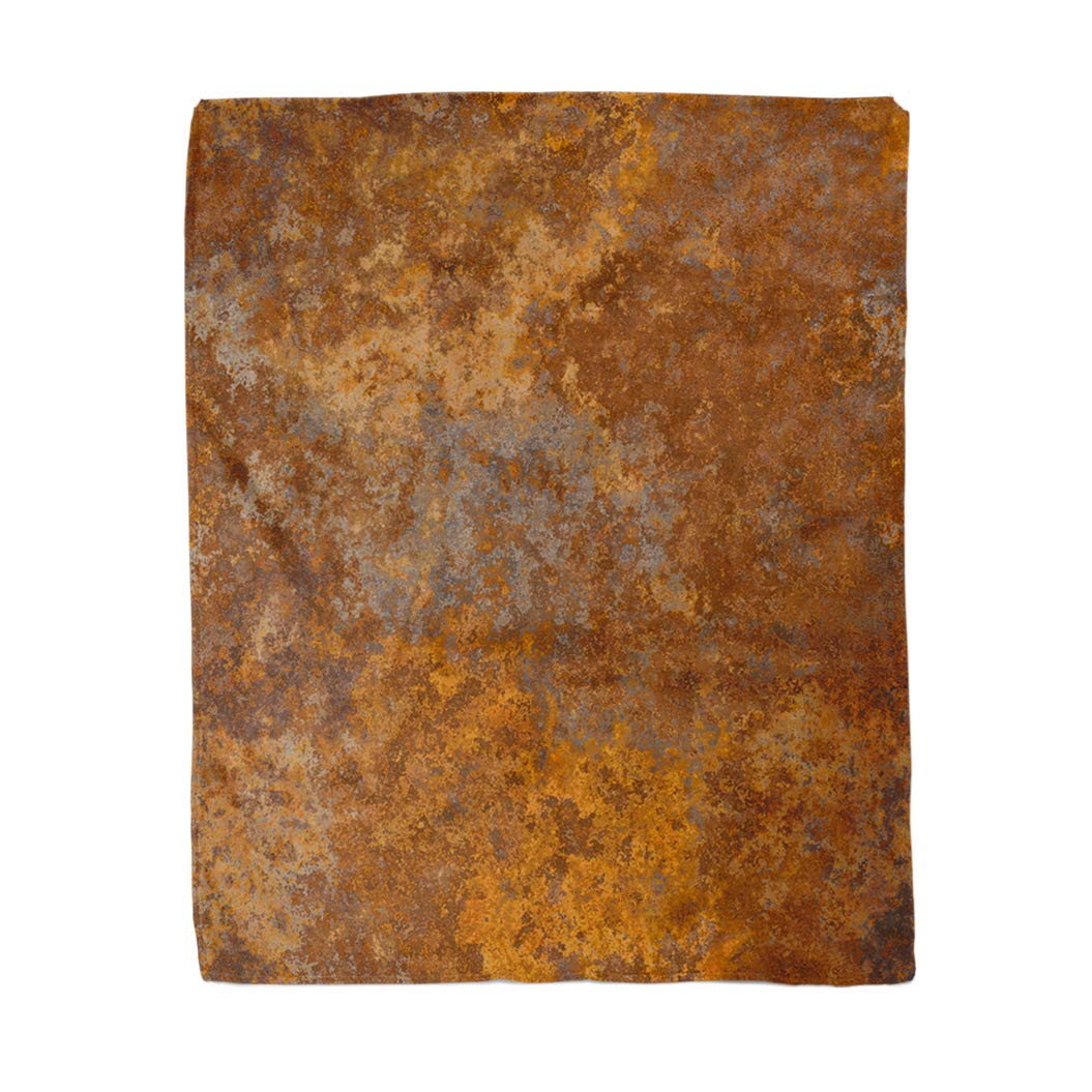 Topyee 150x200 cm Throw Blanket Brown Copper Old Rusty Metal Orange Rustic Abstract Aged Warm Cozy Print Flannel Home Decor Comfortable Blanket for Couch Sofa Bed