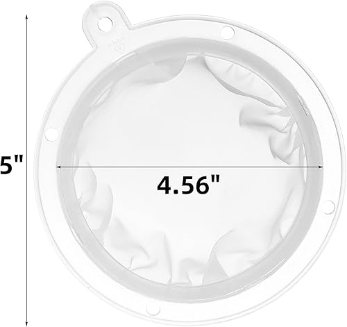 Miniatura 2 de Paquete de 10 coladores de malla de 200 filtros de alimentos, escurridor de malla fina de nailon de 5 pulgadas, colador de malla de plástico premium