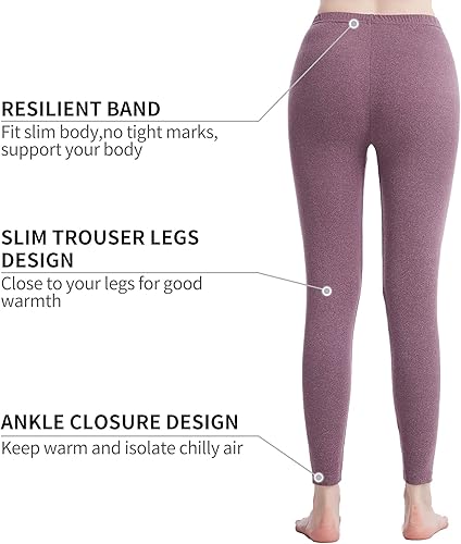 Miniatura 3 de Ropa interior térmica para mujer Long Johns conjuntos de ropa interior térmica para mujer, capa base ultra suave, regalos con caja
