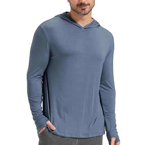 netdraw Men's Ultralight Bamboo Viscose Performance Hoodie | UPF 50+
