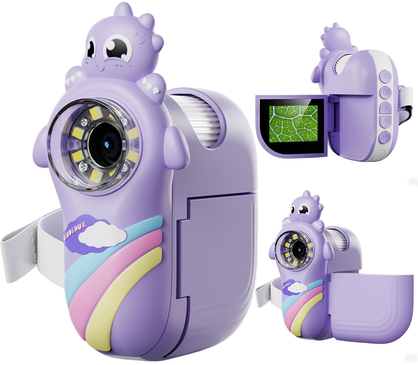 Kids Microscope, Handheld Digital Microscope for Kids, Photo and Video Functions, 2'' LCD Screen, Educational Science Christmas Birthday Gifts for