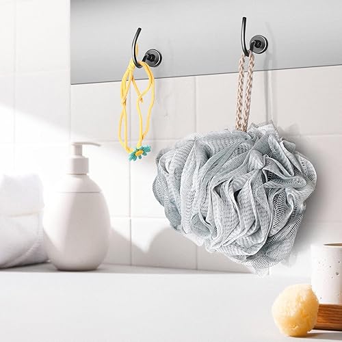 Miniatura 3 de Grtard Paquete de 10 ganchos magnéticos negros para colgar, ganchos magnéticos resistentes de 25 libras, ganchos magnéticos fuertes para crucero,