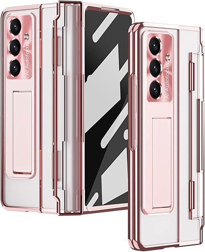 Miniatura 8 de Funda para Galaxy Z Fold 6 con protección de bisagra, soporte, soporte para S Pen, protector de pantalla y protección de cámara, para Samsung Galaxy