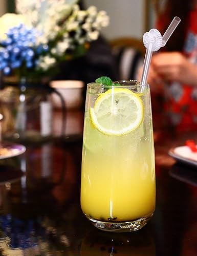 Miniatura 3 de ALINK 200 pajitas extensibles de plástico transparente flexible, extra largas, desechables, flexibles, para fiestas