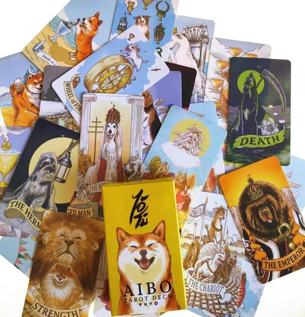 Amazon.co.jp: AIBO TAROT DECK アイボタロット 犬 占い 柴犬 タロット