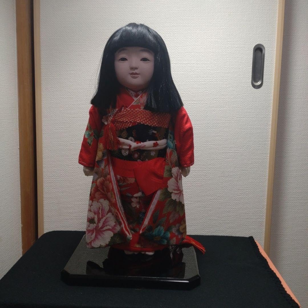 市松人形 東玉作 高さ42cm 日本人形 雛人形 和服 女の子のお人形