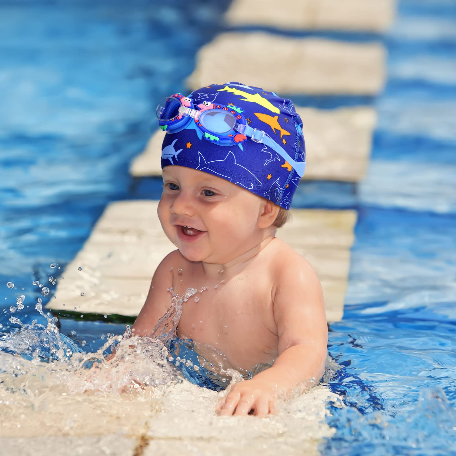Lunettes Natation Enfant 3-12 Ans – Anti-buée, UV, Joint Silicone, Réglage Rapide, Lot De 2