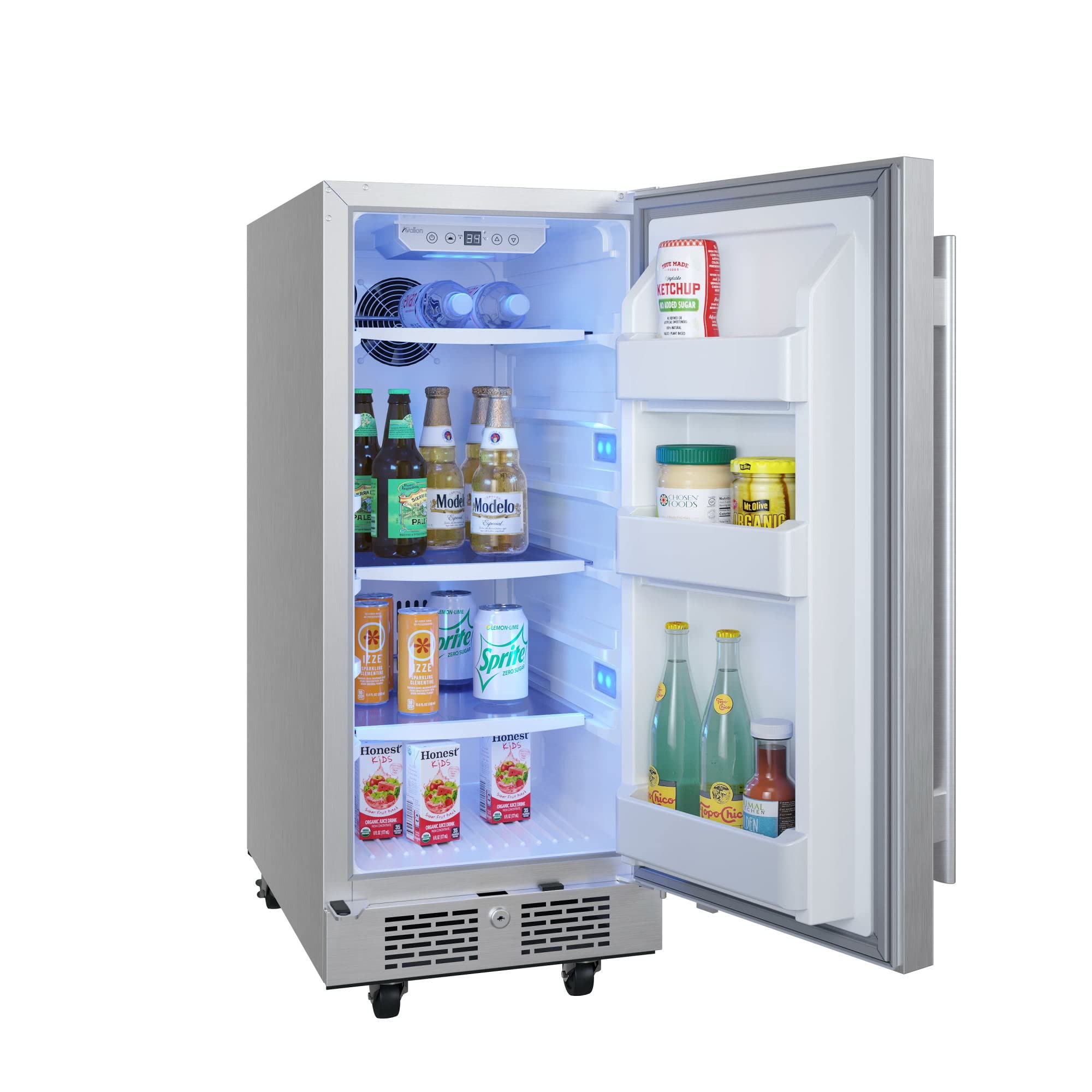 Avallon AFR152ODSS 30 Inch Wide 6.7 Cu. Ft. Outdoor Side by Side Refrigerator on Fridge.com