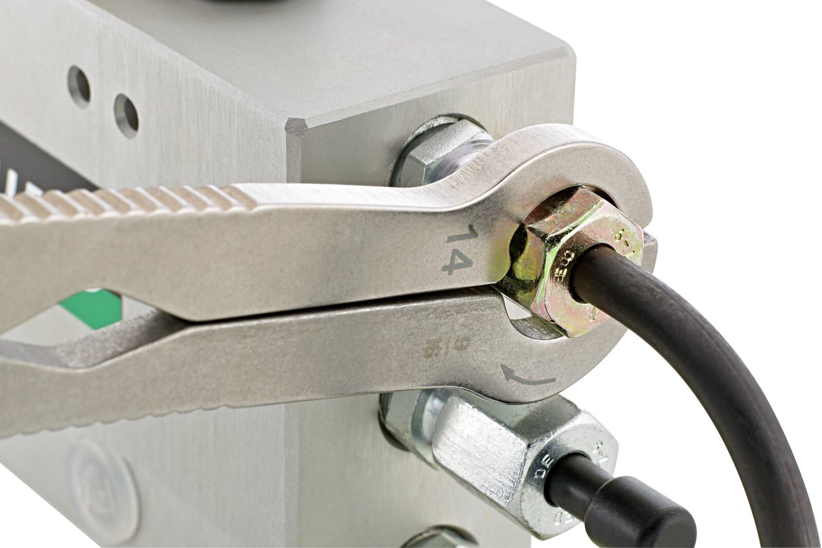 STAHLWILLE 240 18 | FastRatch Ratschenschlüssel 18 mm - 11/16 " | offener Ringschlüssel mit Ratschenfunktion, Maulschlüssel | ideal für Bremsleitungen, Überwurfmuttern | Made in Germany