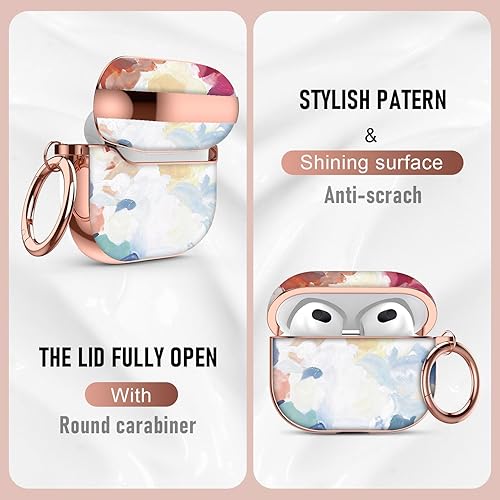 Vista 107 de Maxjoy for AirPods 2nd Generation Case, Unique Design Hard Protective Shockproof Airpods Case Cover with Keychain Compatible with Apple AirPods Sea