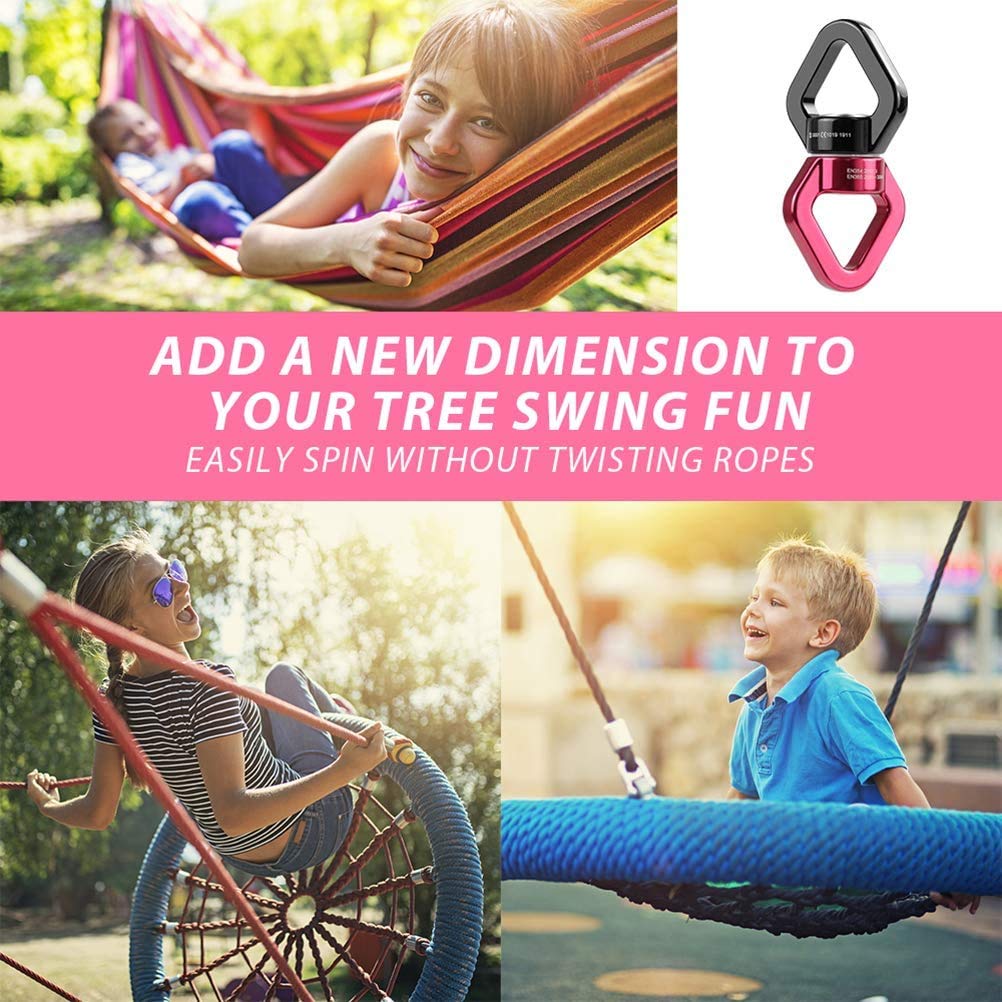 Swivel Connector 30KN - 360° Drehwirbel Für Klettern Yoga Hängematte