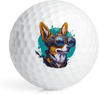 CafePress Steampunk Dog Novelty Golf Balls (Pk of 6)