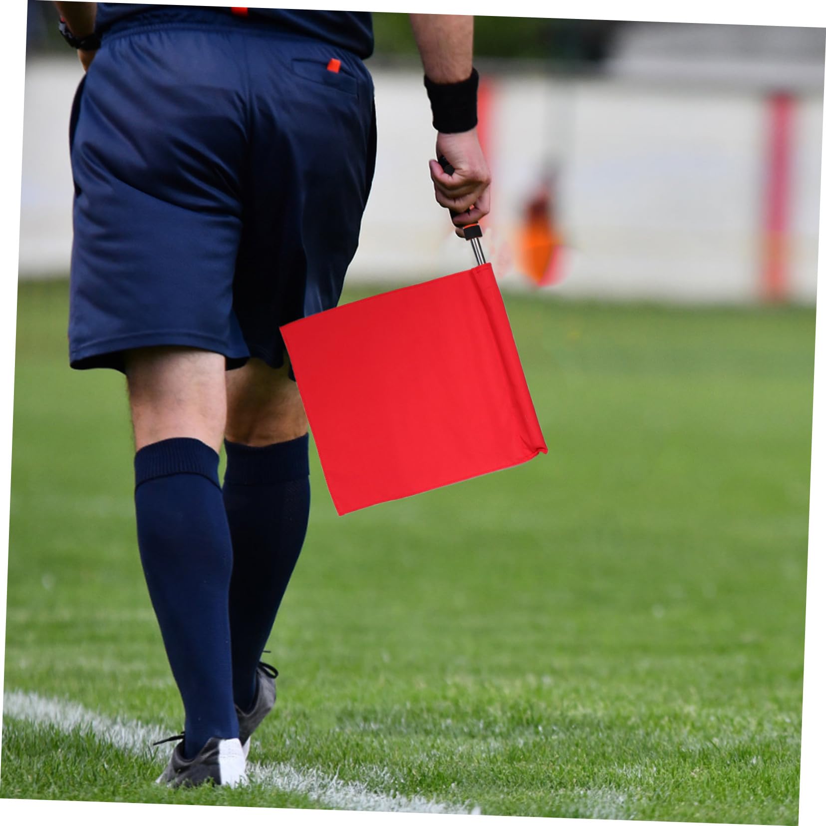 Toddmomy 8 Piezas Banderas de Árbitro Deportivas Multifuncionales para Fútbol Voleibol y Atletismo Resistentes la Intemperie con Mango Ergonómico y Colores Visibles para Señalización y
