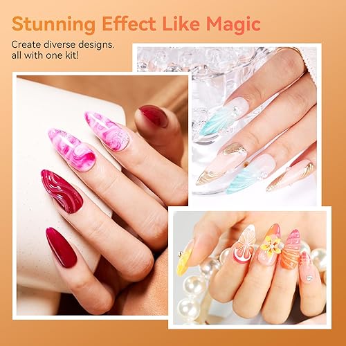 Vista 95 de Makartt Pegamento de uñas de gel: pegamento sólido para uñas a presión, necesita lámpara UV de gel 3D de 0.5 fl oz, herramientas multifuncionales
