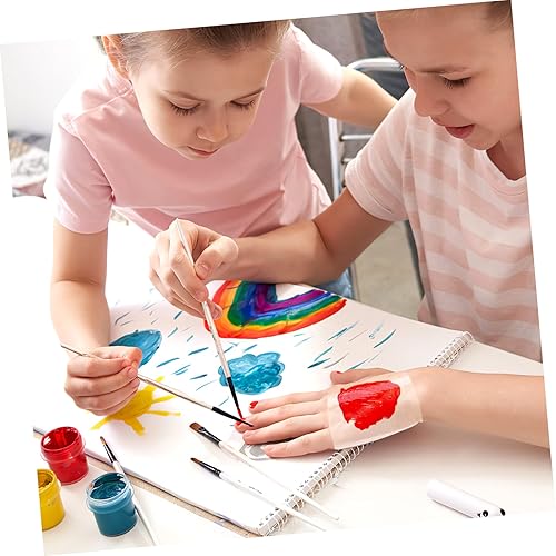 MERRYHAPY 200 Pcs Hand Makeup Mixing Palette Stickers Disposable Adhesive Blank Makeup for Artists(As Shown,Medium)