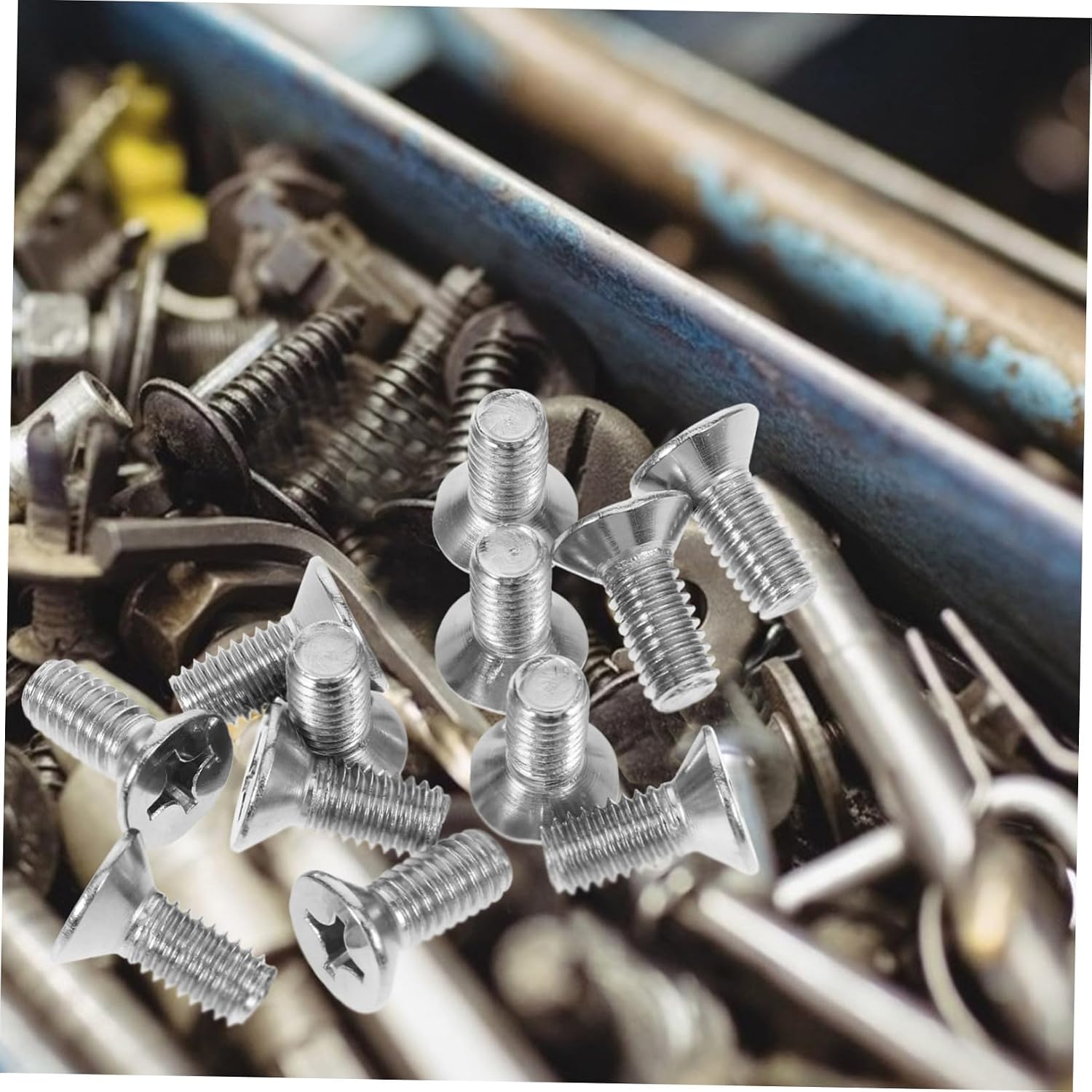 Ciieeo 12pcs Brake Disc Screws Sturdy Fixed Brake Disc Parts for Vehicle Braking Compatible Easy to Install Lightweight