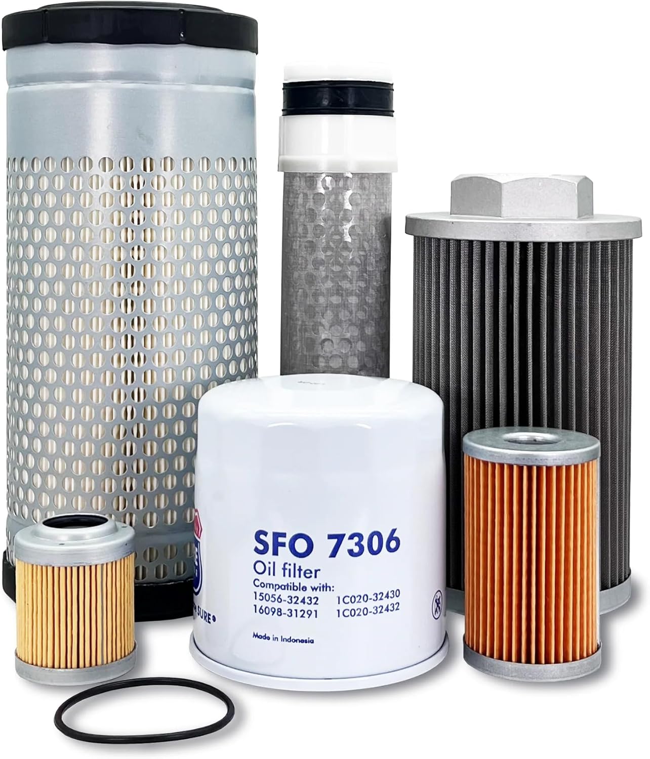 HERO Maintenance Filter Kit For Kubota KX121-3 Excavator Filters Compatible With OEM R140142270 R240142280 HH15132430 RA21151280 RD41162210 RD40161270