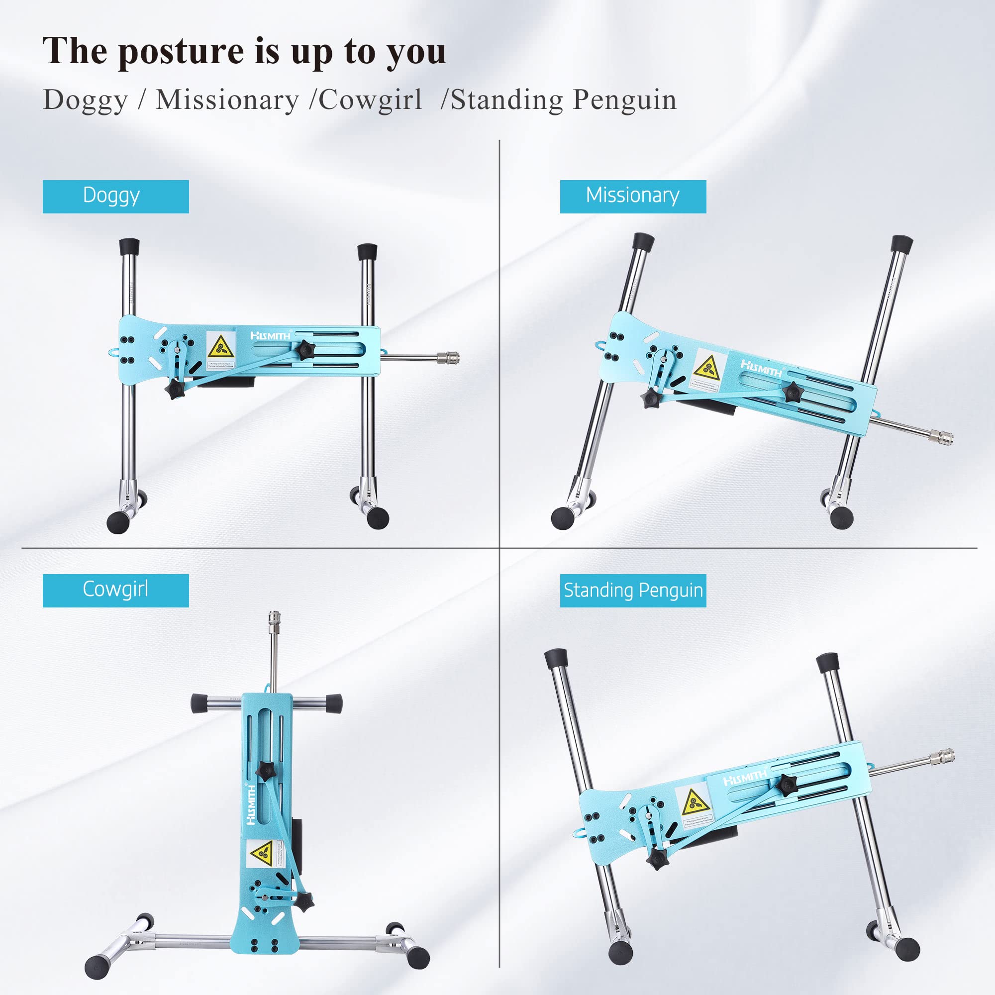 Hismith Premium 3.0 Pro, Sex Machine with KlicLok System, Wire and Intelligent APP Controlled Love Machine with Dildo,Purple: Venecian Blue