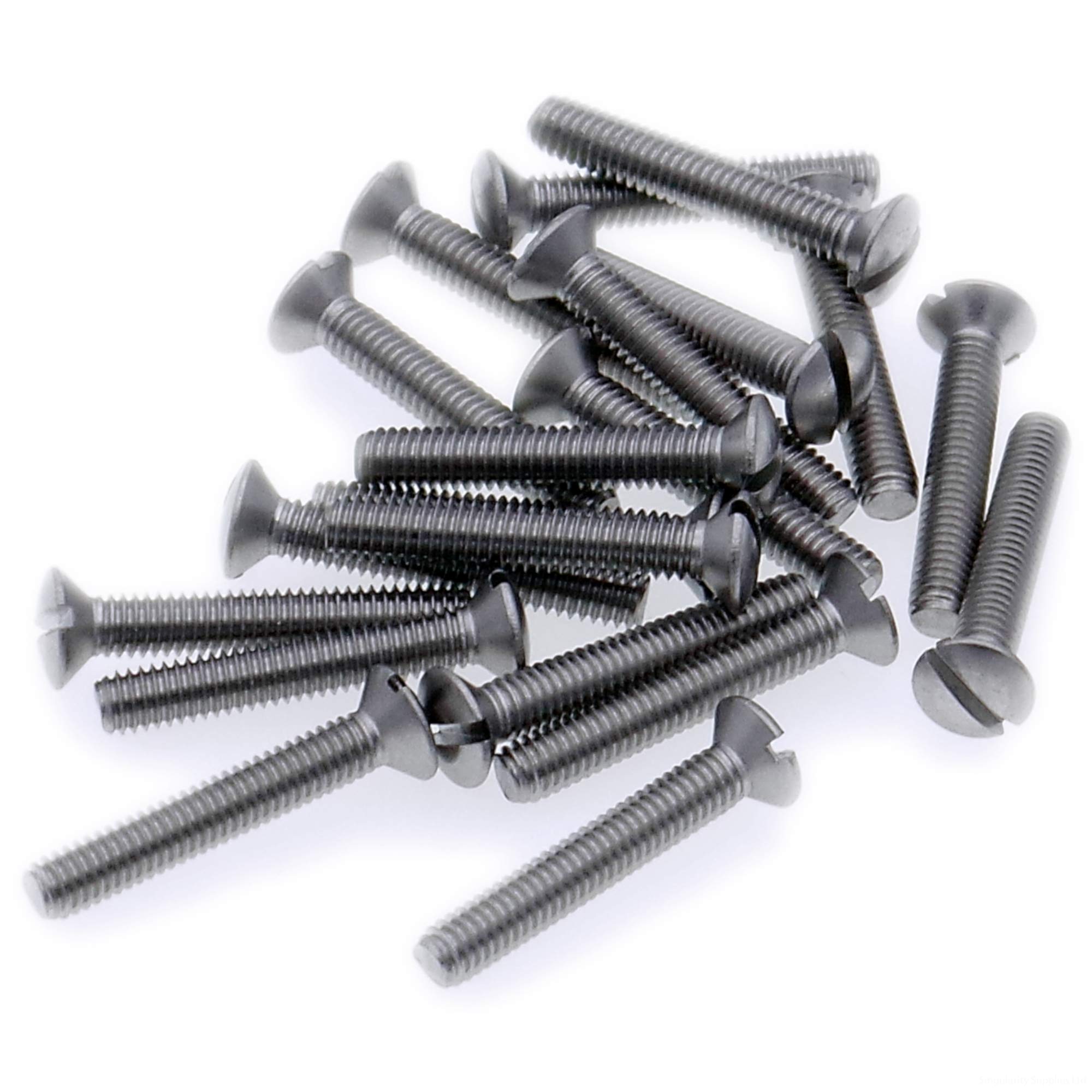 Singularity Supplies M3 (3Mm X 40Mm) Slot Raised Countersunk Machine Screw (Bolt) - Stainless Steel (A2) (Pack Of 20)