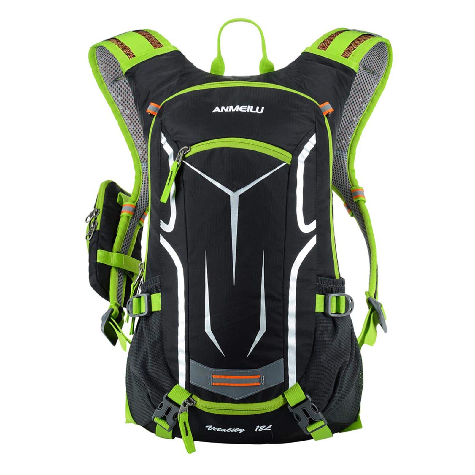 Decdeal 18L Water-resistant Breathable Cycling Bicycle Bike Shoulder Backpack Ultralight Outdoor Sports Riding Travel Mountaineering Hydration Water Bag Unisex with Rain Cover-image-23