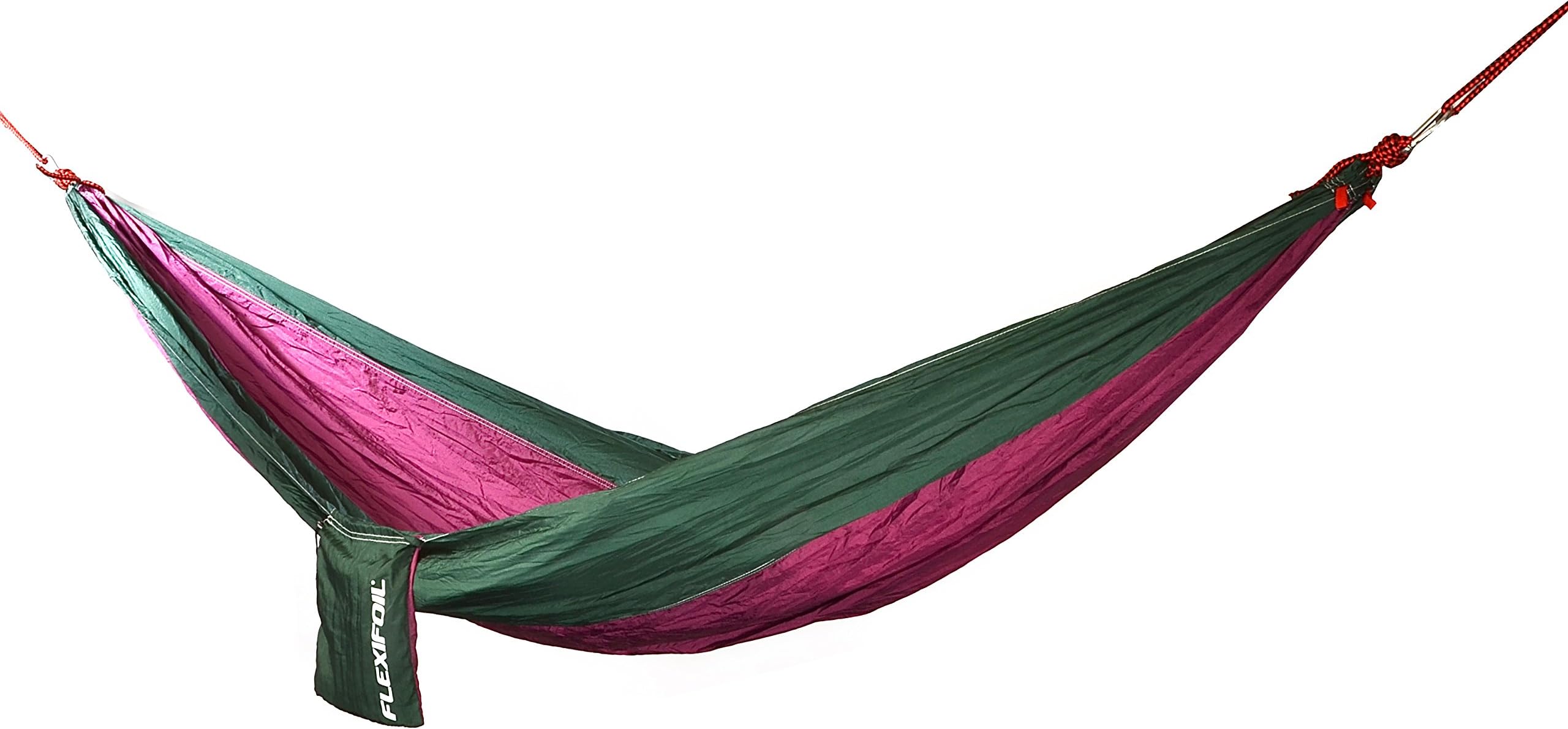 FlexifoilParachute 100% Nylon Fabric Hammock - Perfect for Outdoor Living, Camping, Backpacking & Travelling