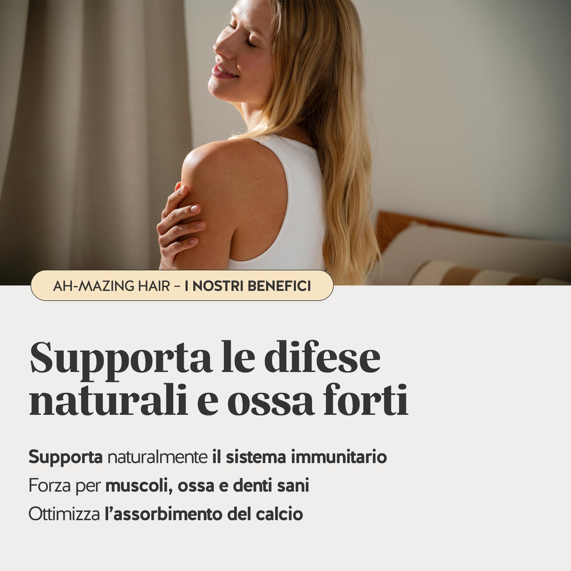 Vitamina D3 K2 - Hey Sunshine – Caramelle gommose con Vitamina D3 25 µg (1000 UI) e K2 – Funzione normale del sistema immunitario – 30 pezzi (1 mese) – Senza zucchero, Vegane – Bears with Benefits