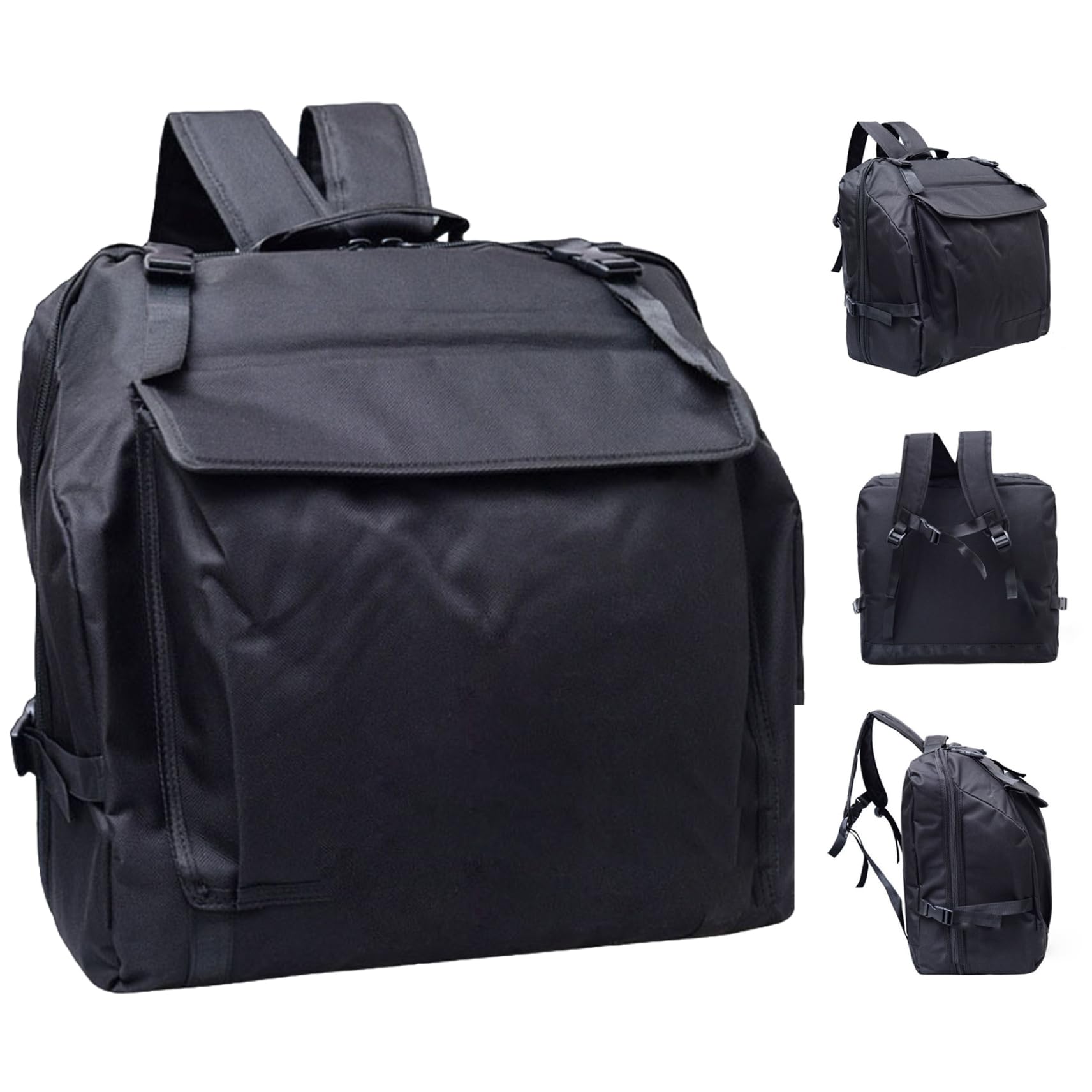 Housse de Transport pour accordéon, 45, 7 x 43, 2 x 25, 4 cm, épaisse et rembourrée, avec Bretelles réglables, Sac à Dos en Tissu Oxford imperméable pour accordéon 60 Basses.