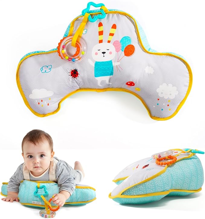 Montessori Sensory Crawling Toy for Newborns - Tummy Time Pillow with Ergonomic Design for Easier Parenting Development