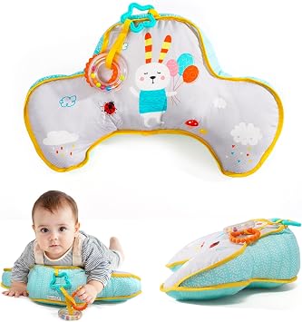 Montessori Sensory Crawling Toy for Newborns - Tummy Time Pillow with Ergonomic Design for Easier Parenting Development