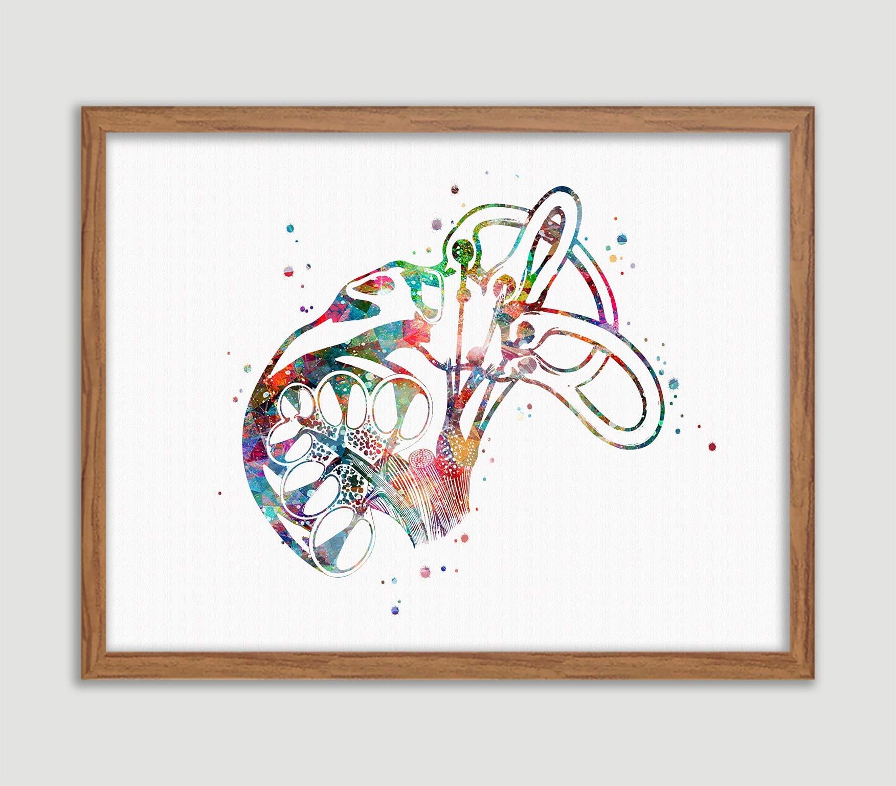 Cochlea of Inner Ear Watercolor Art Print Anatomy Vestibular System Wall Decor Inner Ear Structure Cochlea Artworks Audiology Wall Art Office Decor Audiologist Gift