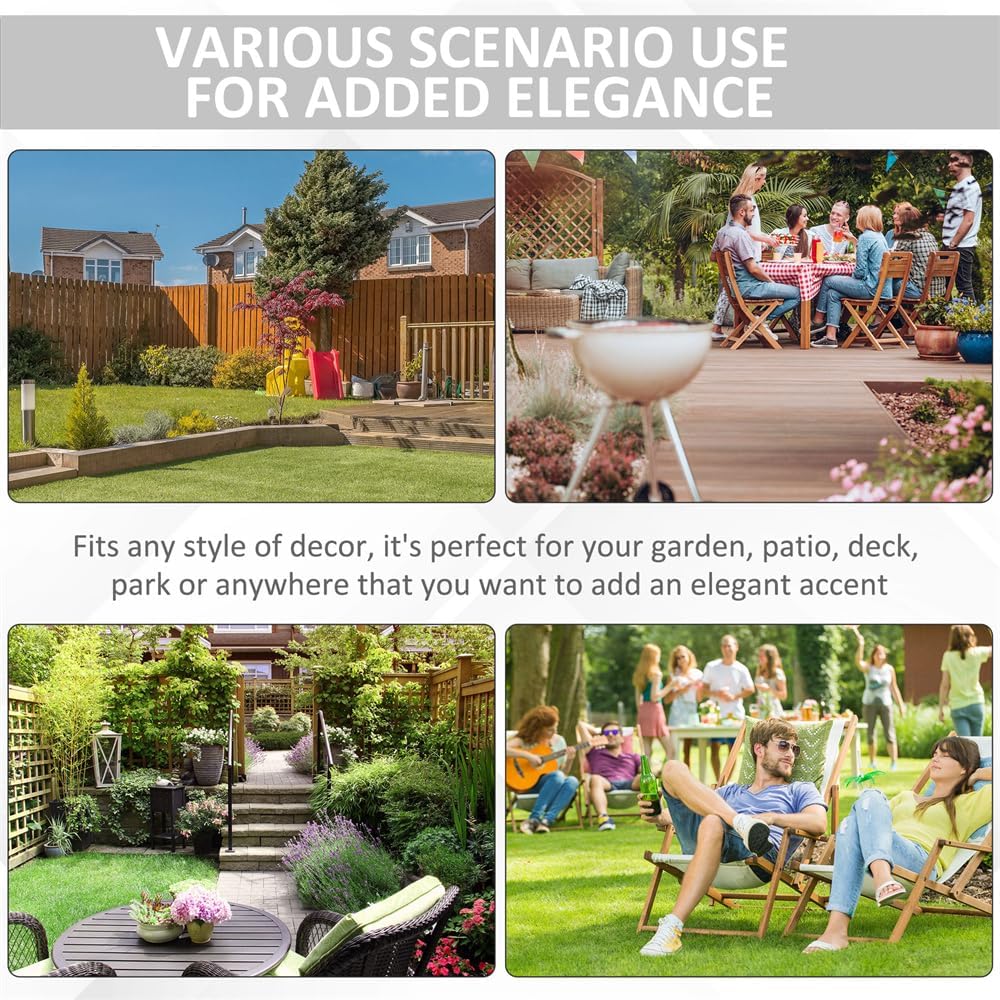 Ceramic Decorative Garden Stool,13.6" Dia x 17.3" H, Indoor/Outdoor Side Table Garden Stool, Stool and Plant Stand, Outdoor Stool, Garden Bench, Night Stand, End Table, Plant Stand, White