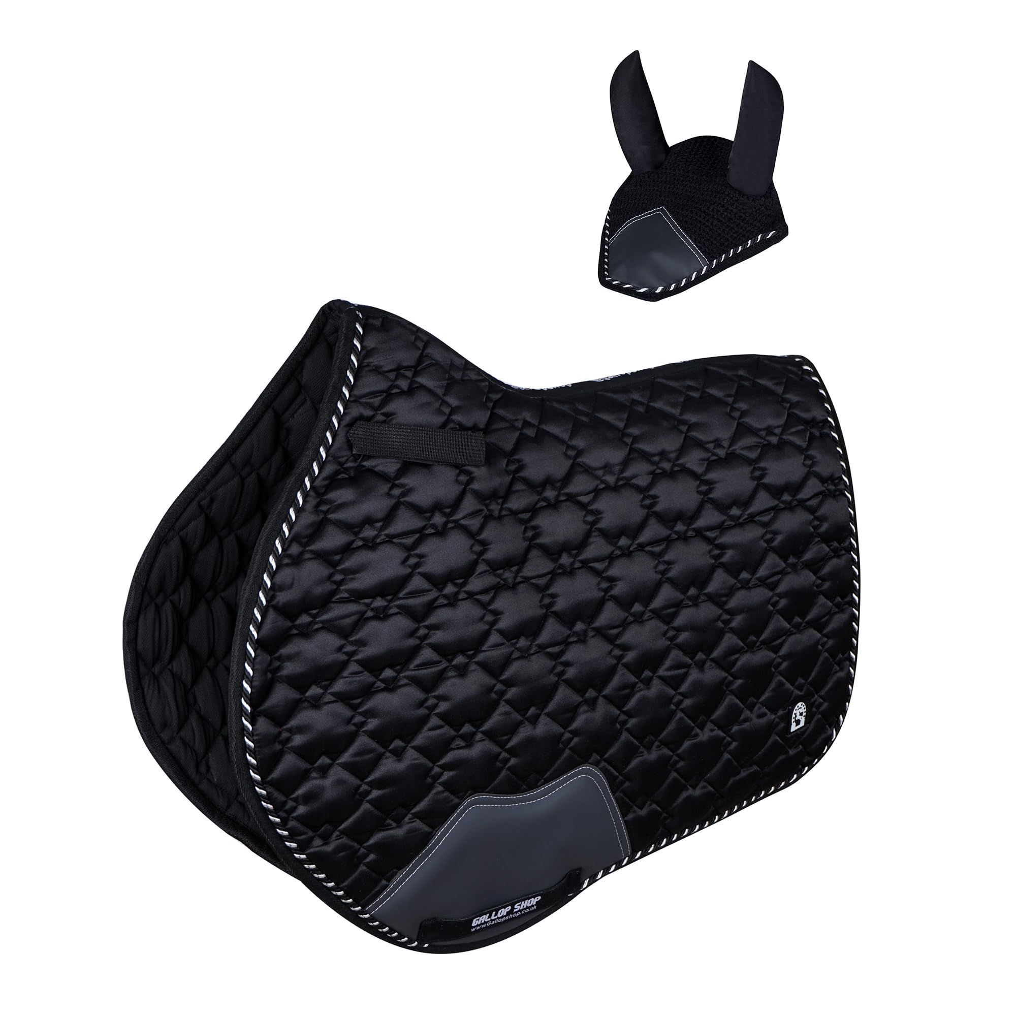 Close Contact Diamond Cut / Horse Pad / Horse Saddle Pad (Black, Cob/Pony)