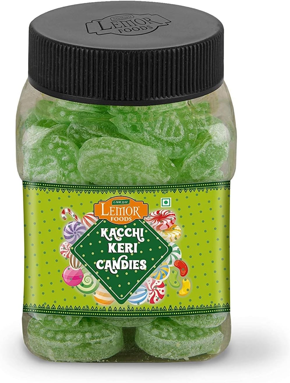 Lemor Fruit Candy Sugar Candy Flavored Khatti Mithi Goli Sugar Boiled Candy for Kids and adults (330 gms, 2 Jars of 165 Gms each) Mint Candy For Kids And Adults (Kacchi Keri)