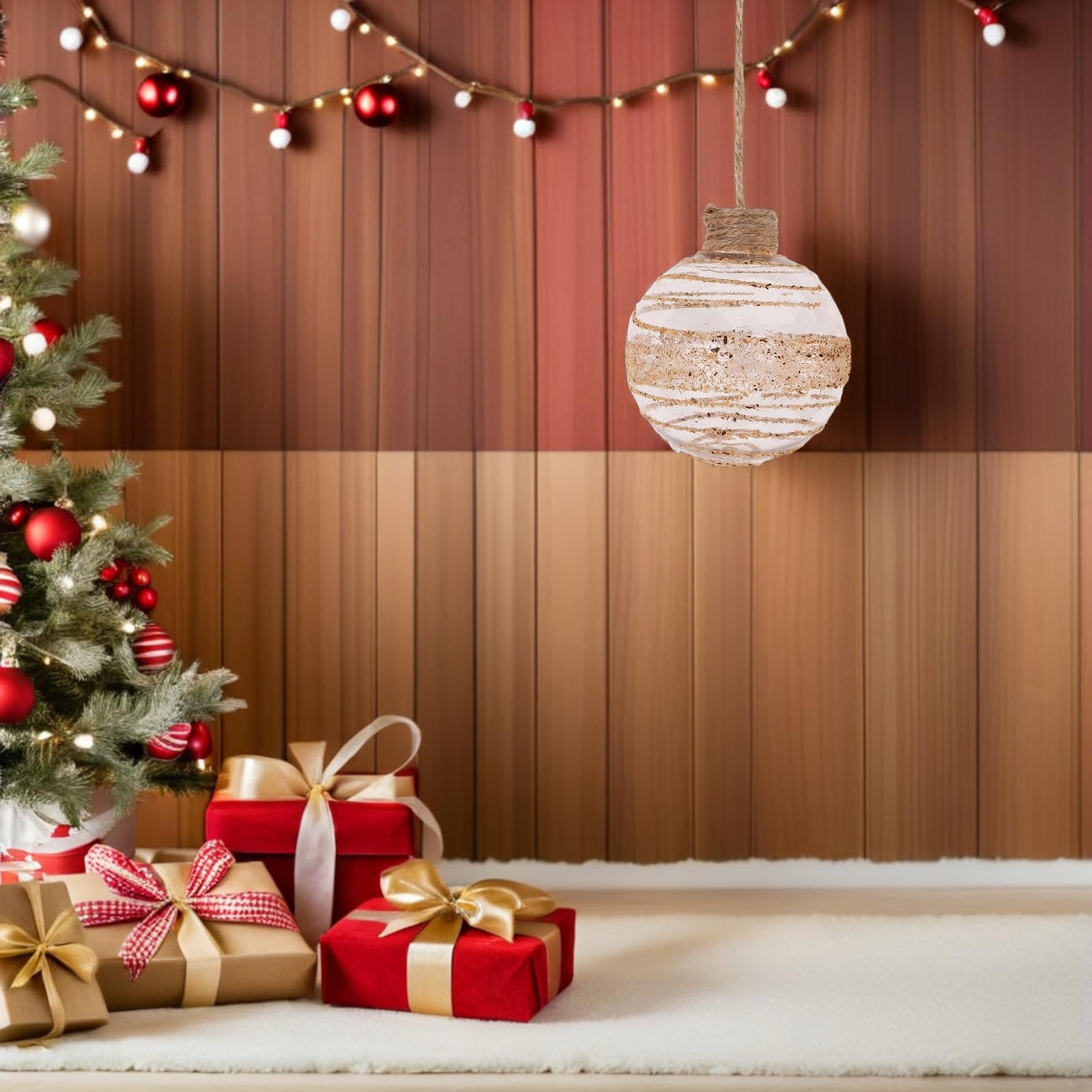 Toyvian 24 Pièces Petites Boules de Noël en Plastique Transparent avec