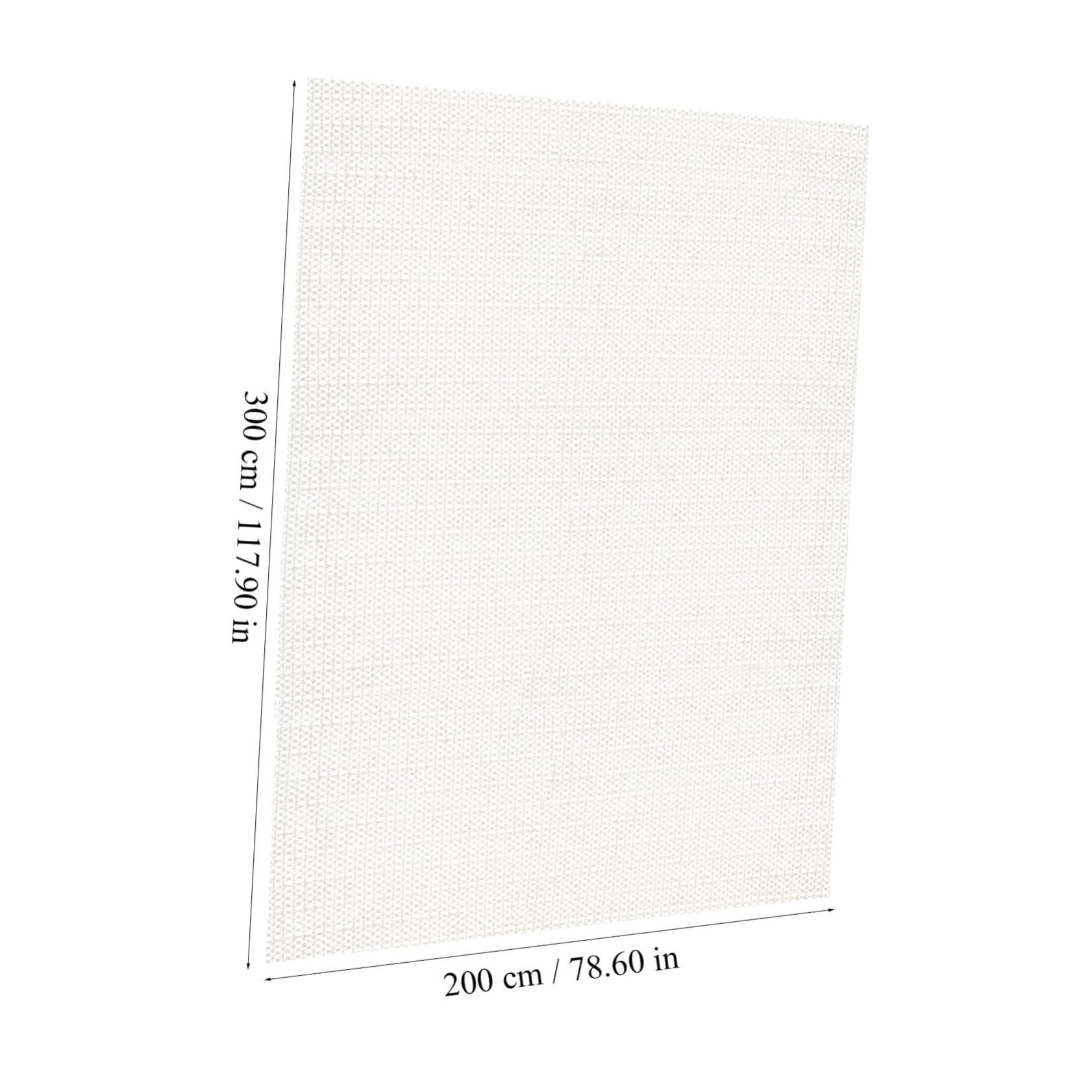 Tapis Antidérapant en PVC Blanc 200x300cm pour Protection Parquet et Prévention Glissement Couloirs