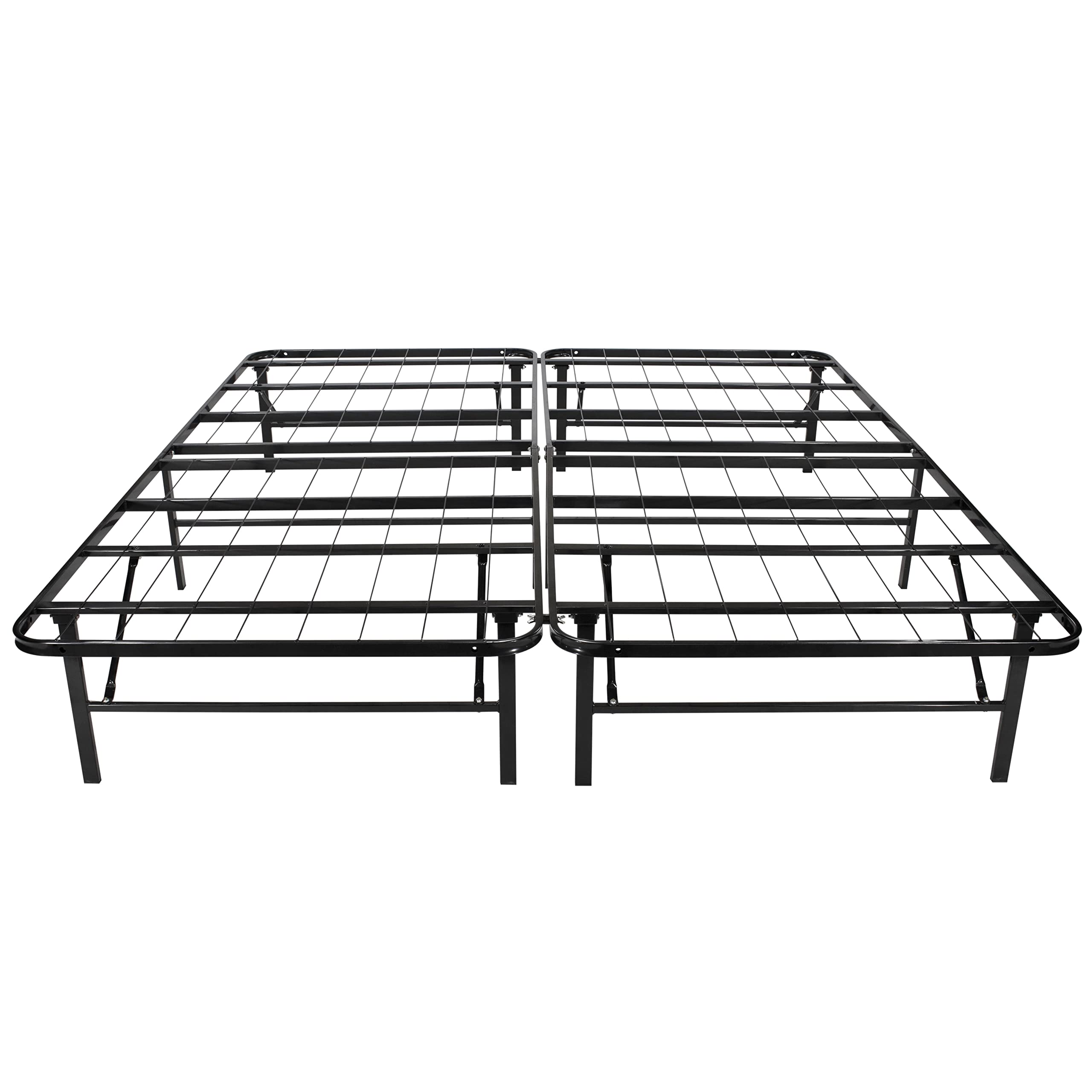 i-flair Metallbett Klappbett 140x200 cm Letto, platzsparendes und langlebiges Faltbett/Gästebett auf Füßen mit Stauraum – alle Größen