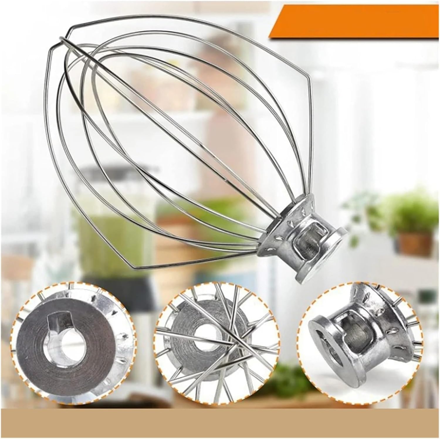 K5AWW Wire Whip Steel Whisk Stainless Egg Beater Mixer Mixing Head 5QT