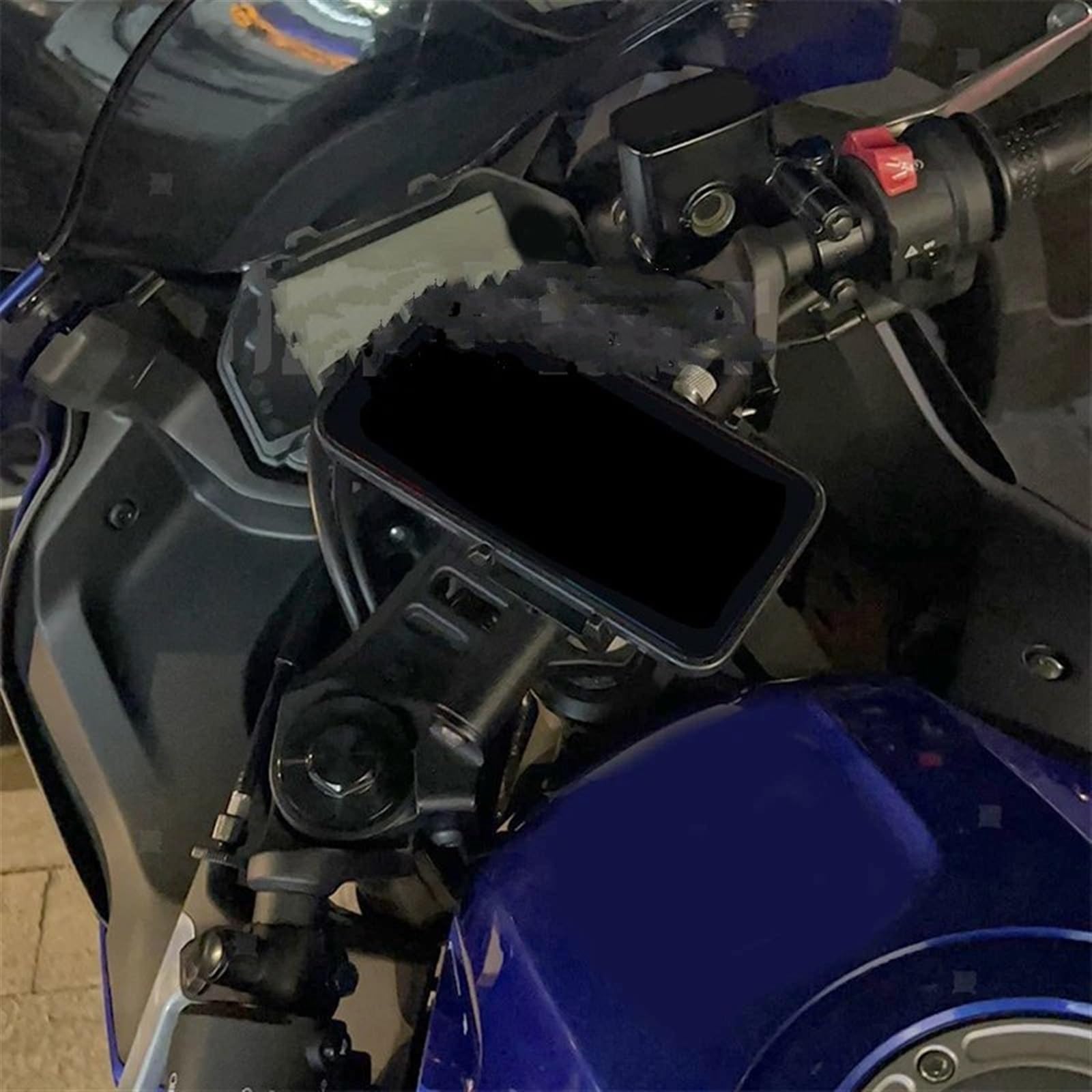 Support Navigation Moto pour YZF-R3 YZF-R25 2019 – 2023, Support Téléphone pour Accessoires Moto 22MM Plaque Navigation GPS(22MM)