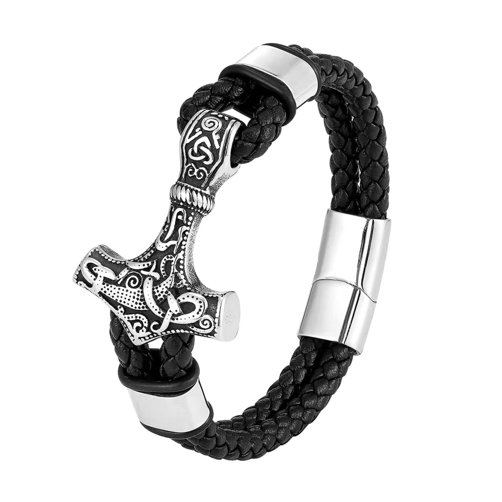 アクセサリー AlchemyGothic A62RAZOR-WRIST Buy Thrillz Bracelet For Boys Black Color Anchor Design Bracelet